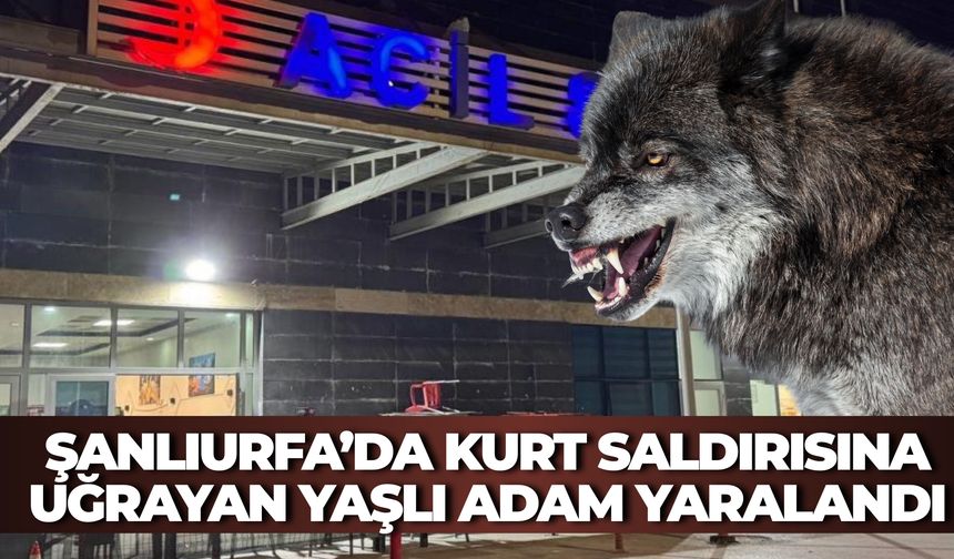 Şanlıurfa’da Kurt Saldırısına Uğrayan Yaşlı Adam Yaralandı