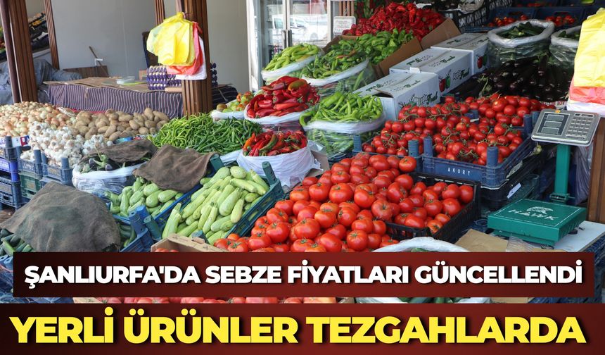 Şanlıurfa'da Sebze Fiyatları Güncellendi: Yerli Ürünler Tezgahlarda, Fiyatlar Değişti