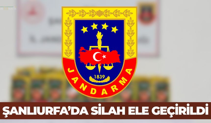 Şanlıurfa’da Silah Ele Geçirildi
