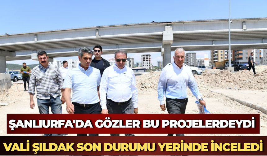 Vali Hasan Şıldak, Şanlıurfa'daki Yol ve Kavşak Projelerini Yerinde İnceledi