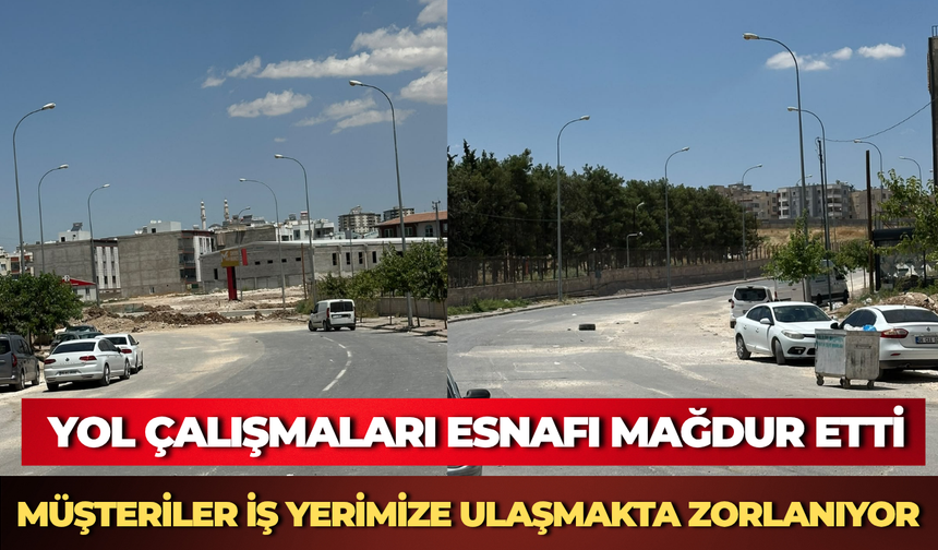 4 Aylık Yol Çalışması Esnafı Mağdur Etti