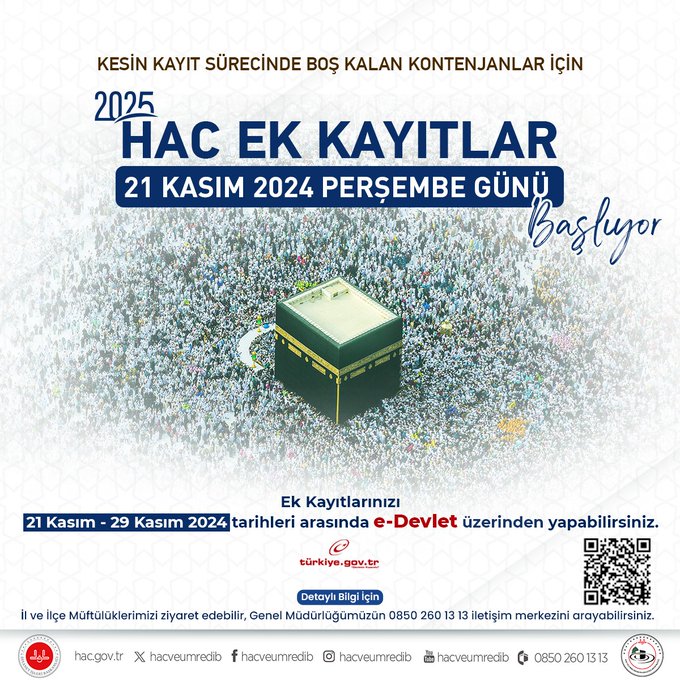 hac kayıt süresi