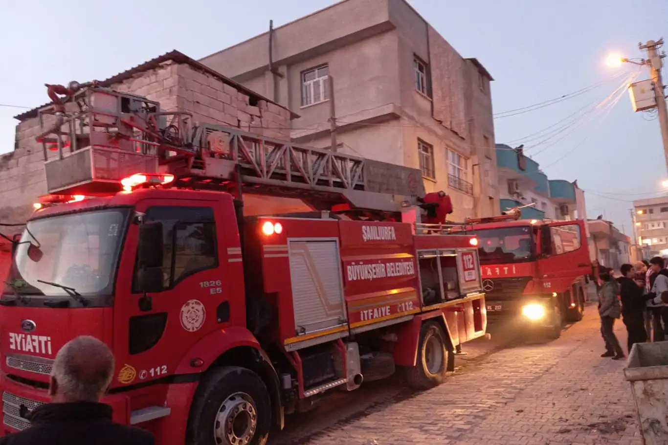 Akçakale’de Mesken Yangını