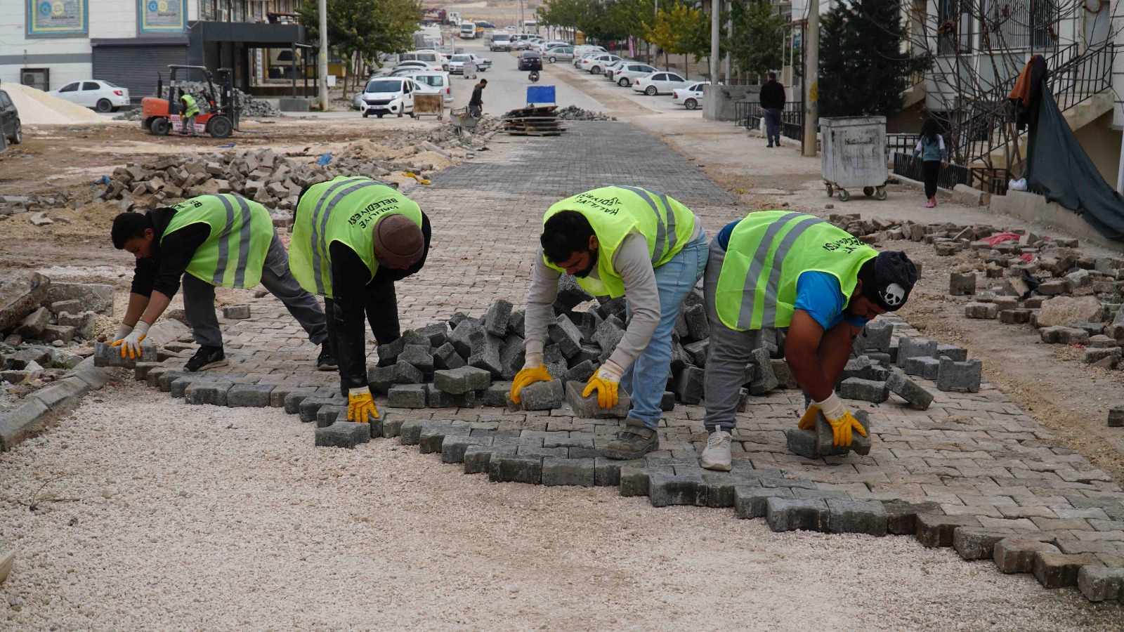 parke yol çalışması