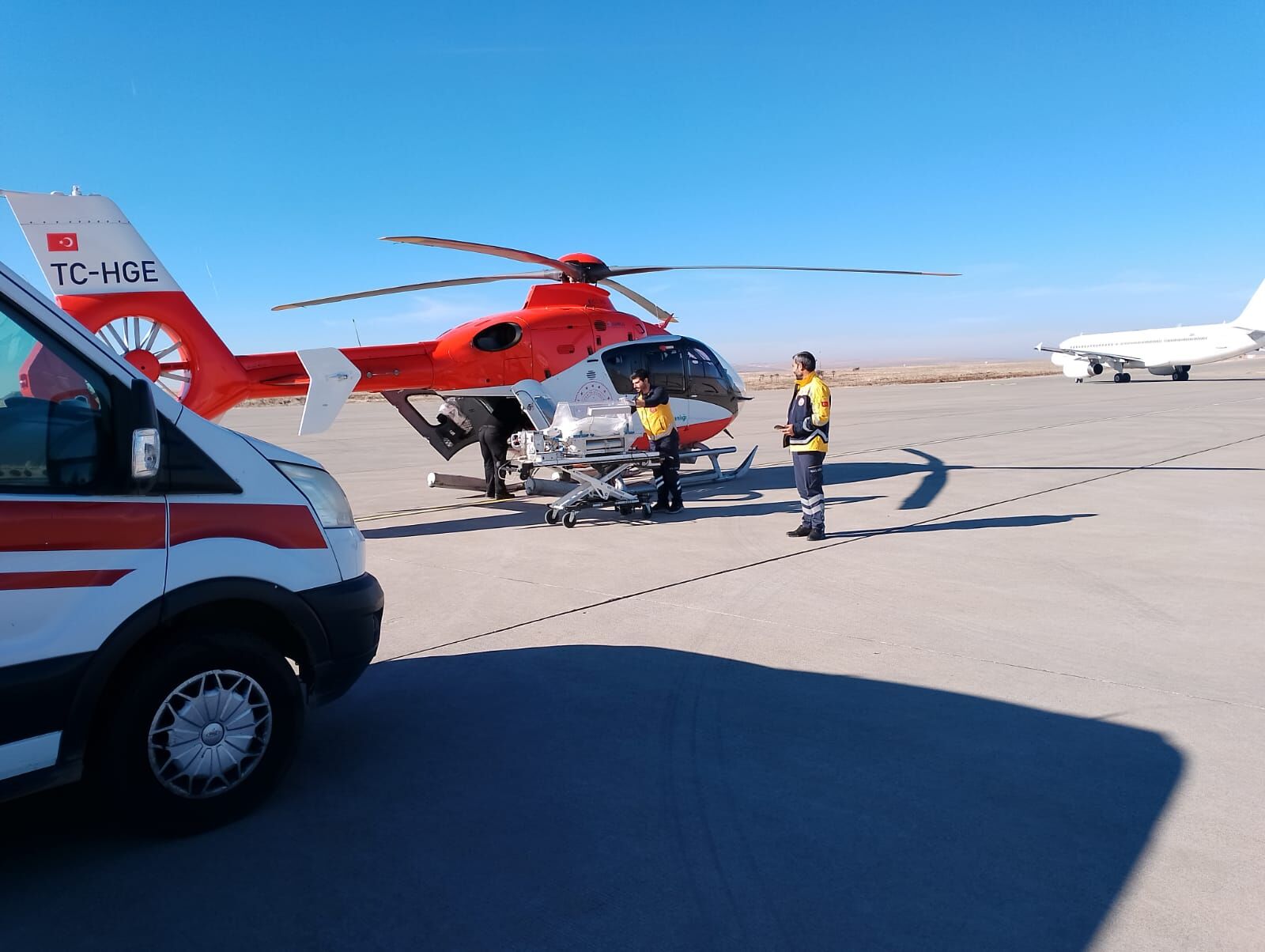 Berat Bebek İçin Ambulans Helikopter Sevki (2)