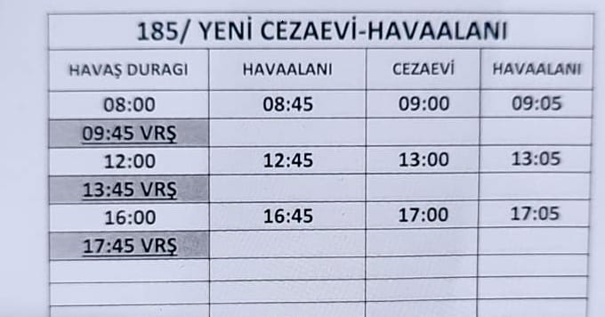 Gap Havalimanı Ve Yeni Cezaevine Otobüs Gidiyor Mu