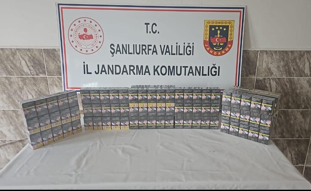 Şanlıurfa’da Jandarma 1500 Paket Kaçak Sigara Ele Geçirdi (1)