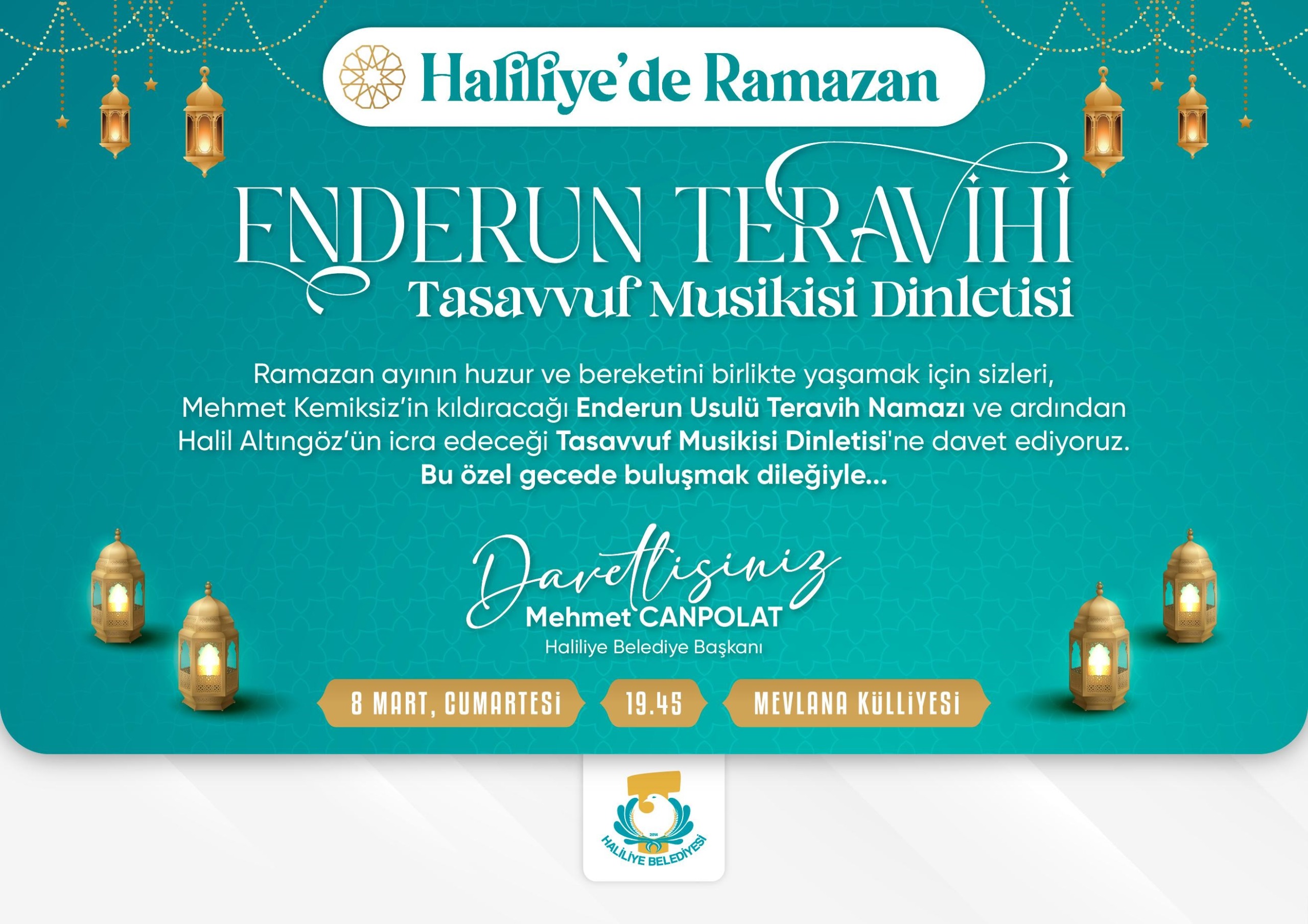 Haliliye Belediyesi, Enderun Teravih Geleneğini Yaşatıyor-2