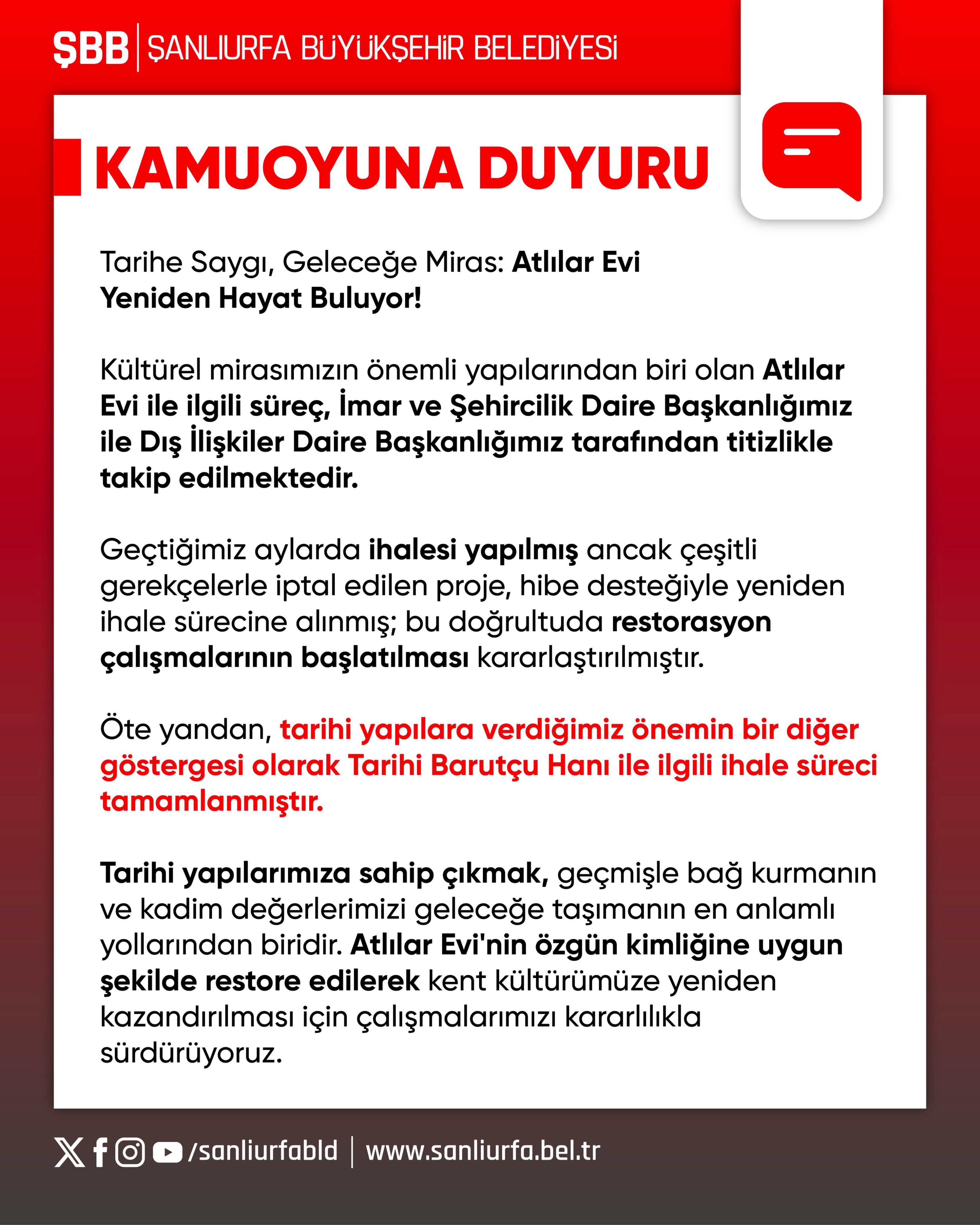 Atlılar Evi Ve Barutçu Hanı Açıklaması