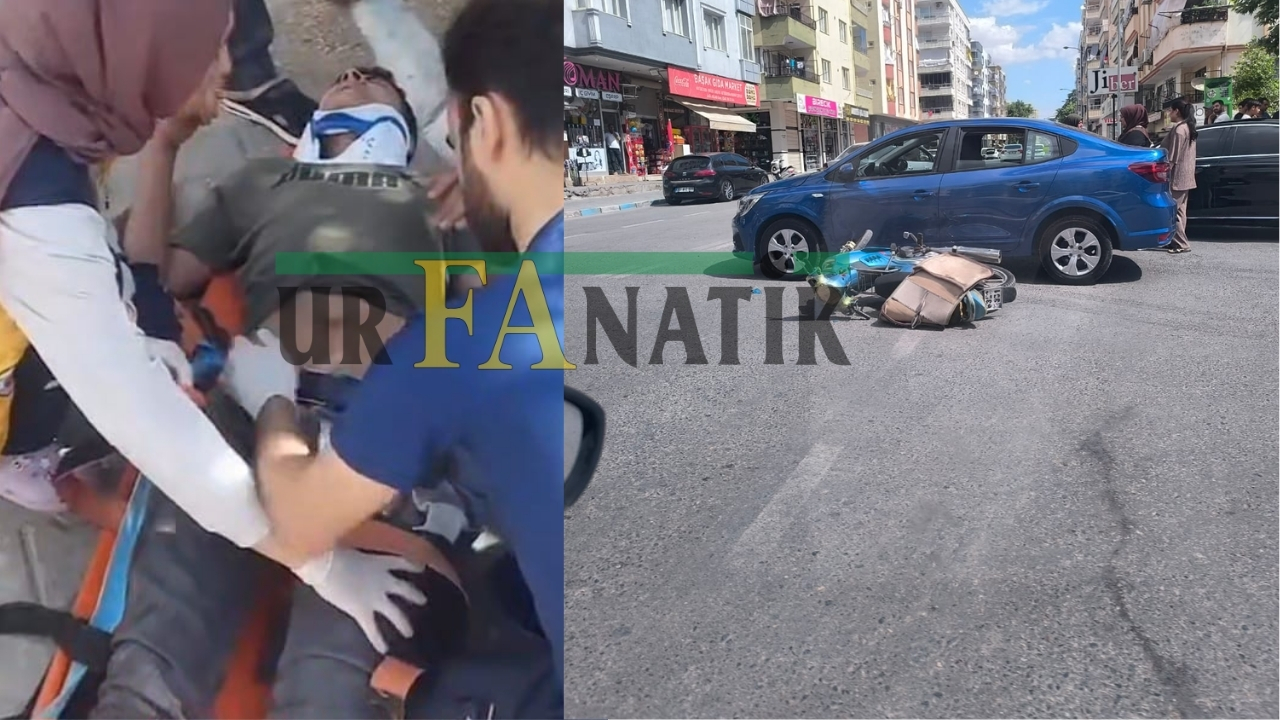 Birecik’te Motosiklet İle Otomobil Çarpıştı! (2)