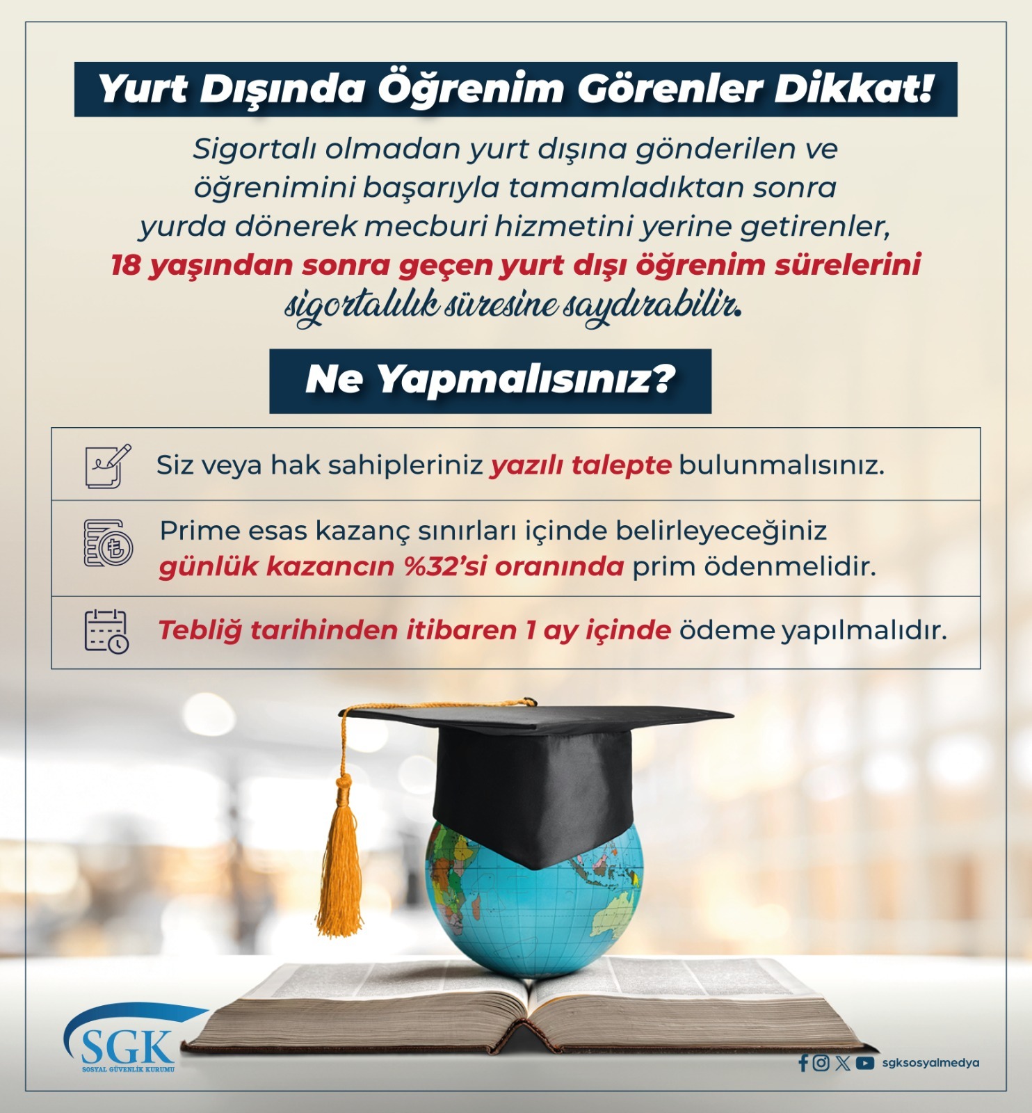 SGK YURT DIŞI EĞİTİM