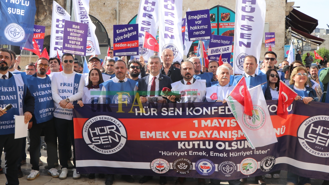 Hür Sen Konfederasyonu Şanlıurfa 1 Mayıs Basın Açıklaması (1)