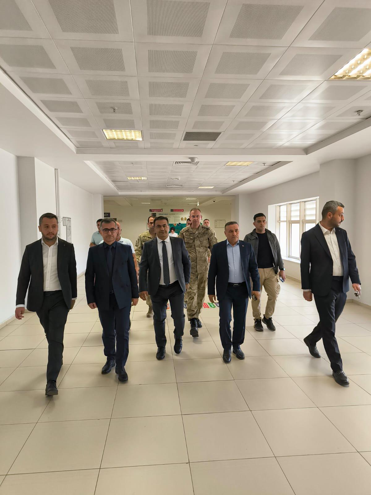 Kaymakam Kıyıcı Yaralı Jandarmayı Ziyaret Etti