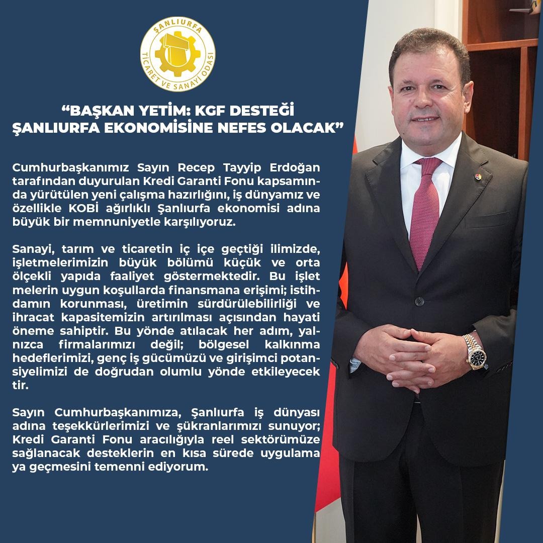 Kgf Desteği Şanlıurfa Ekonomisine Nefes Olacak (2)