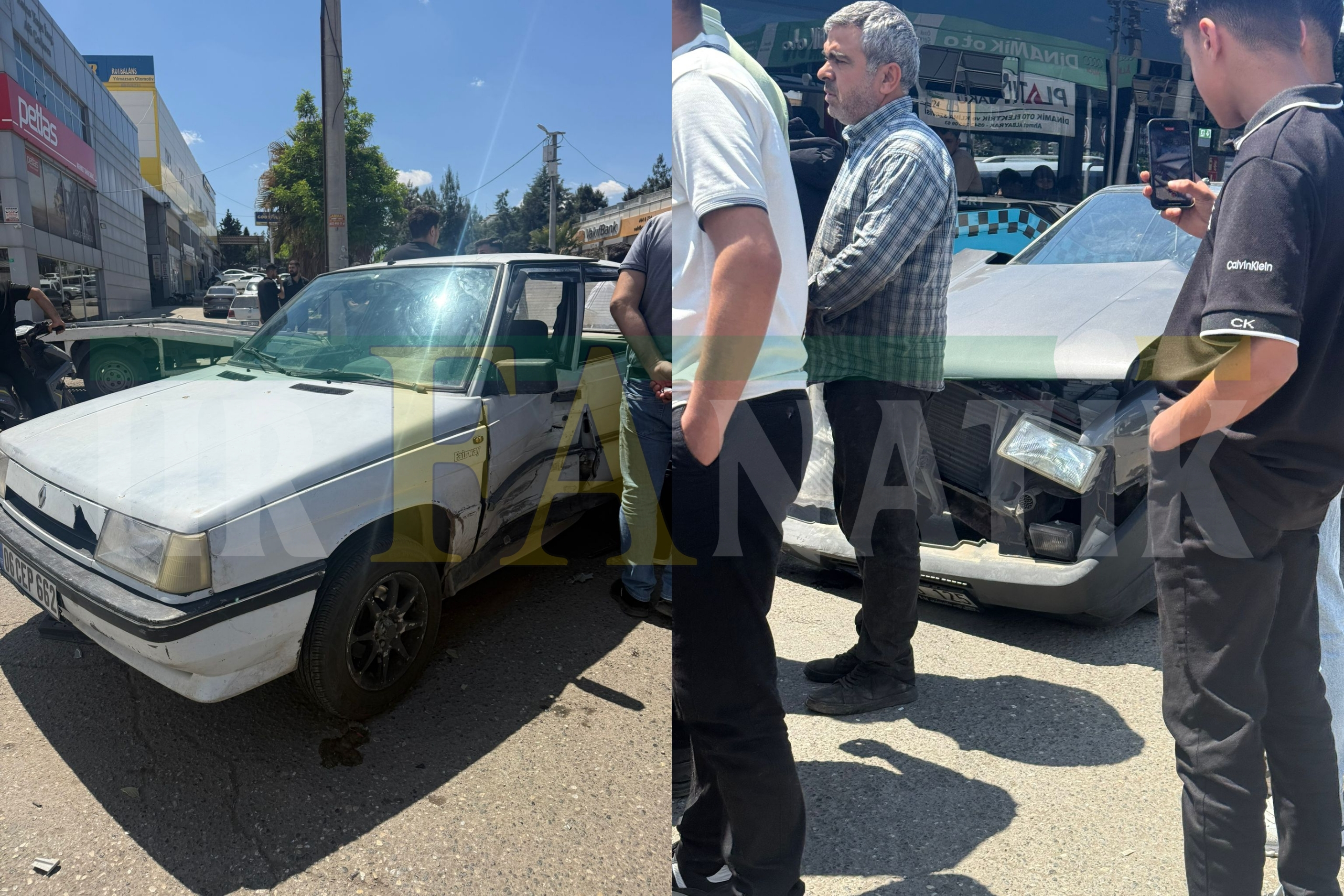 Şanlıurfa Eyyübiye’de Maddi Hasarlı Kaza (2)