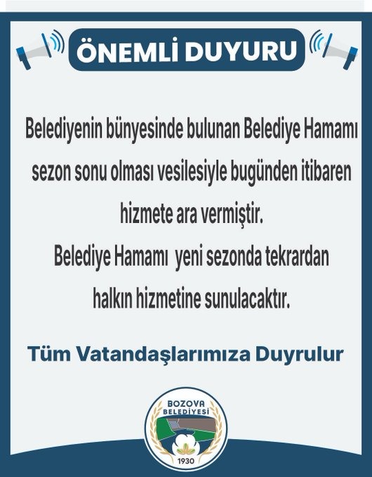 Şanlıurfa’da Sezon Sonu Nedeniyle Kapatıldı