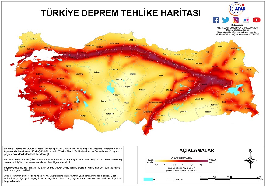 Türkiye Deprem Haritası