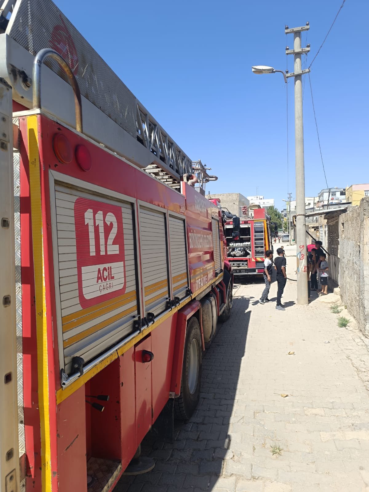 Akçakale'de Yangın