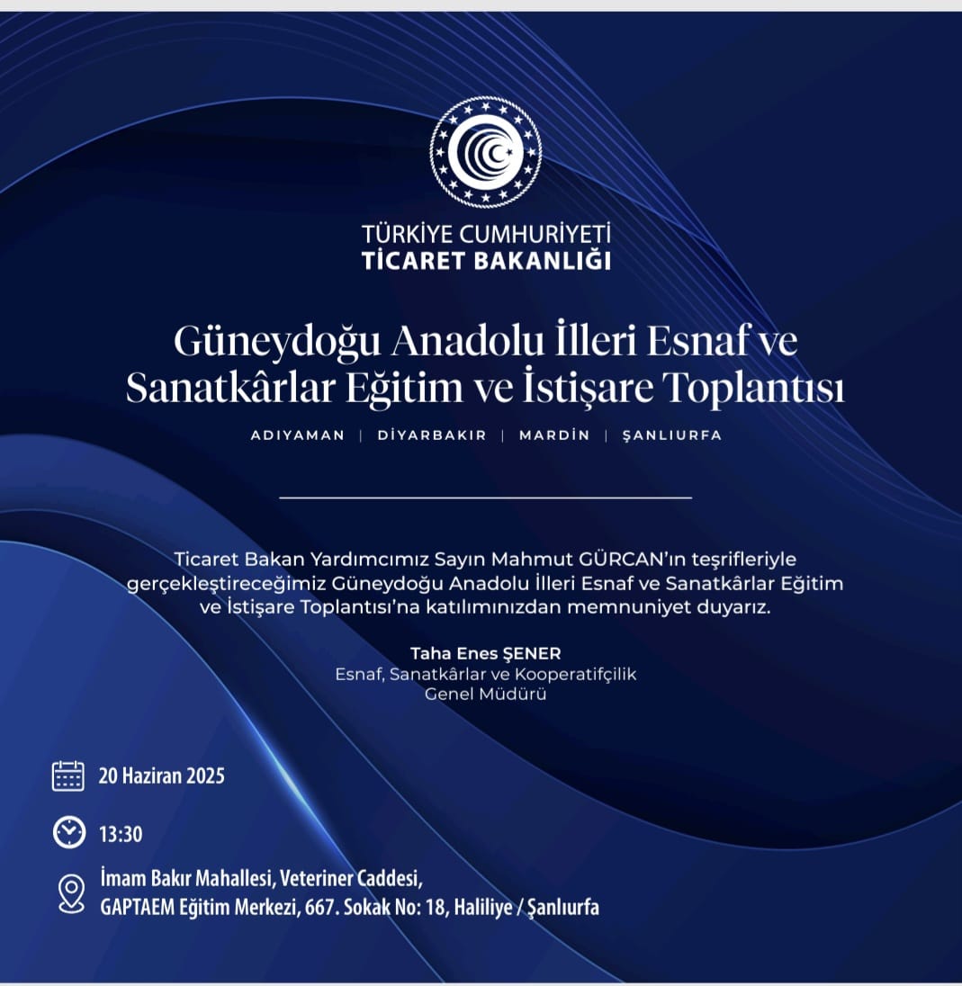Bölge İlleri Şanlıurfa’da Buluşacak