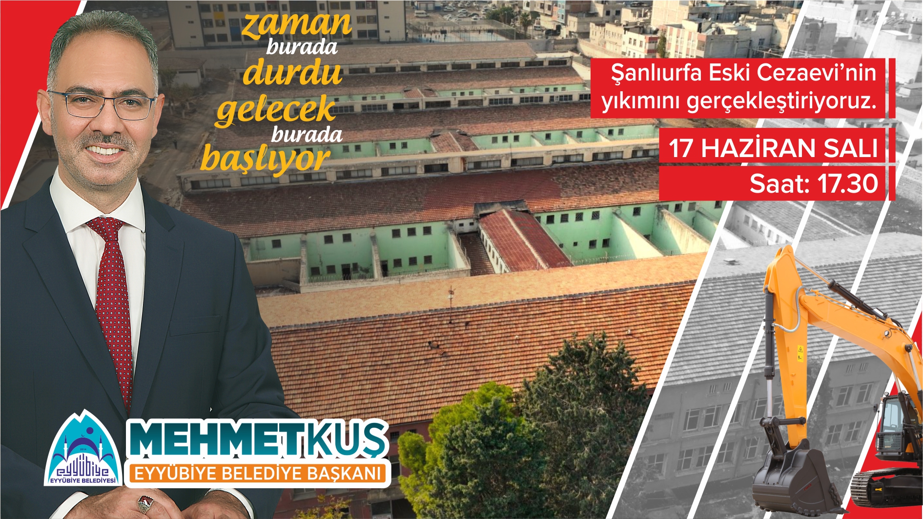 Eyyübiye’de Tarihi Gün Eski Cezaevi Yıkılıyor 3