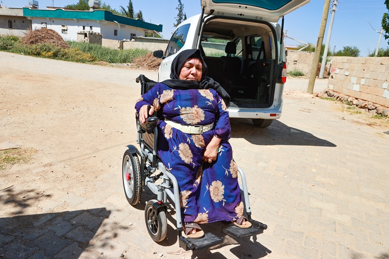 Harran'da Aysel Bata Akülü Sandalyesine Kavuştu 1