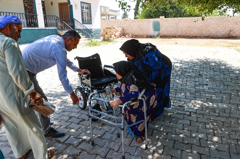 Harran'da Aysel Bata Akülü Sandalyesine Kavuştu 3