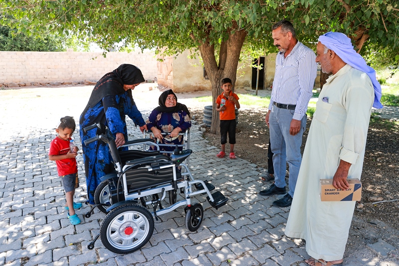 Harran'da Aysel Bata Akülü Sandalyesine Kavuştu
