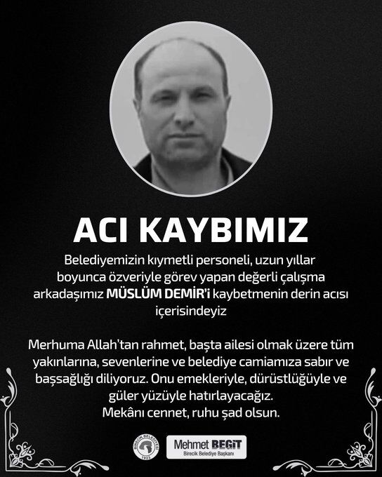 Müslüm Demi̇r’den Aci Kayip