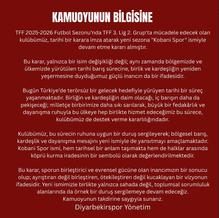 Şanlıurfa Temsilcisinin Rakibinden, Flaş İsim Değişikliği
