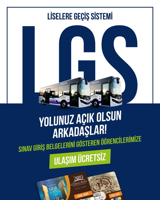 Toplu Taşima Araçlari Lgs Öğrenci̇leri̇ İçi̇n Ücretsi̇z