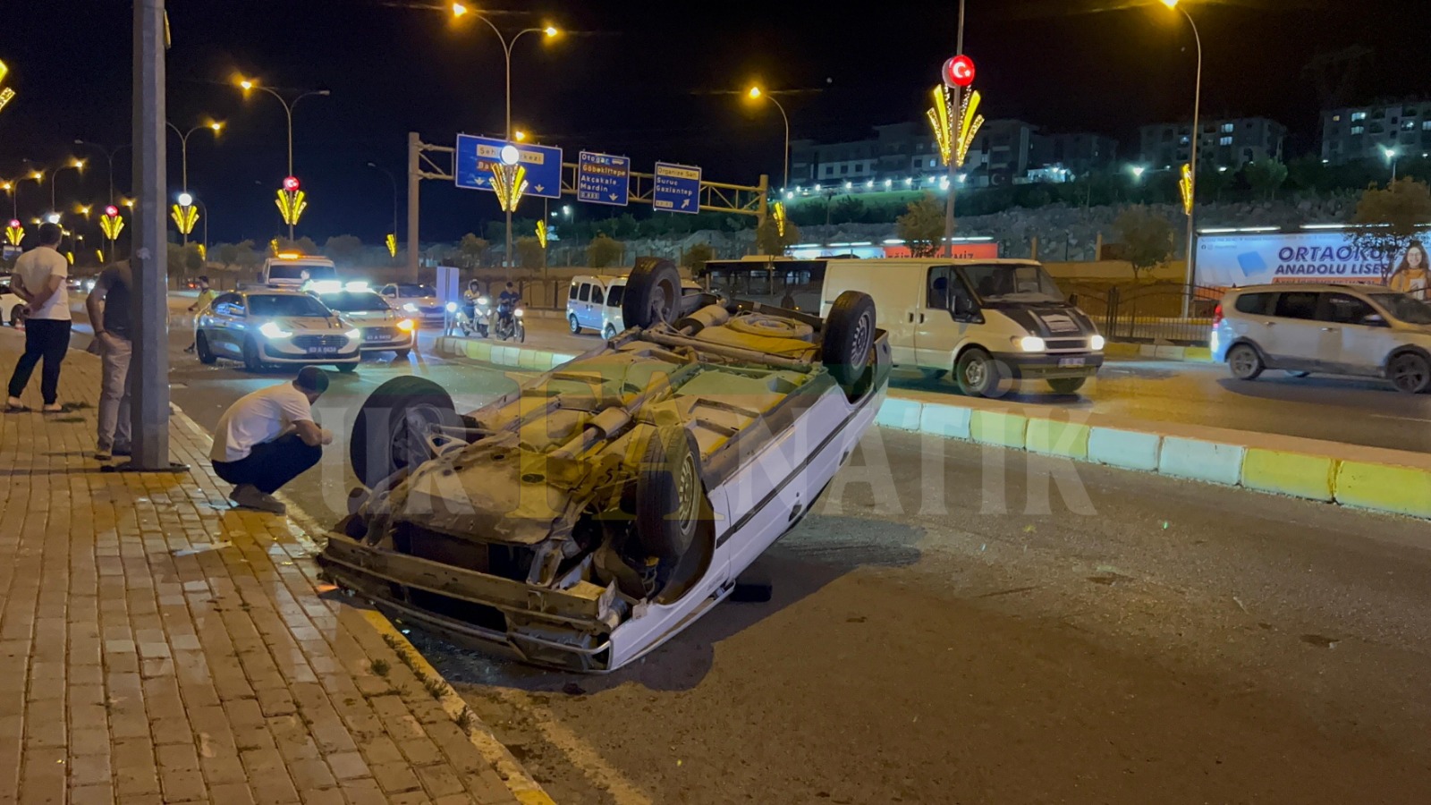 jandarma önünde trafik kazası