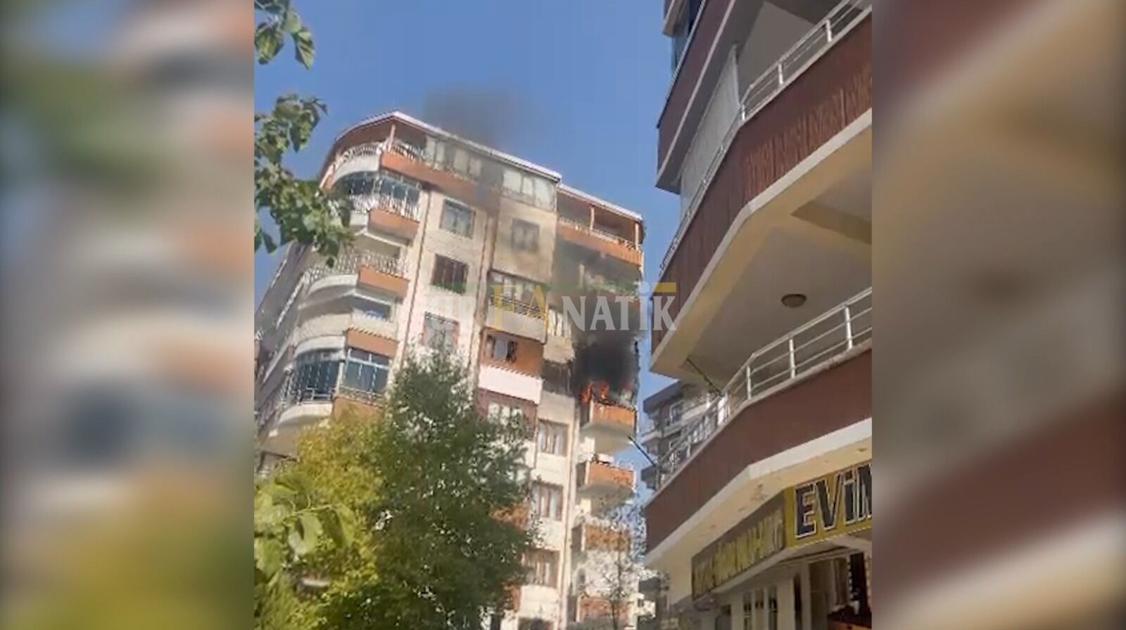 Badıllı mahallesinde yangın