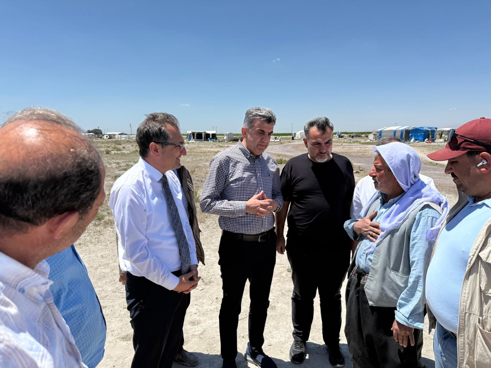 Başkan Günbegi'den Tarım Işçilerine Ziyareti