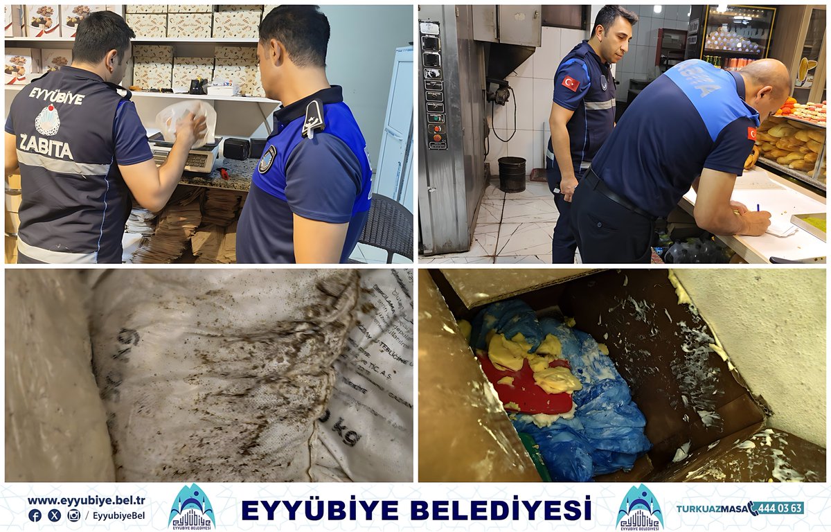 Eyyübiye’de Gece Denetimi Zabıta Ekipleri Fırınları Mercek Altına Aldı
