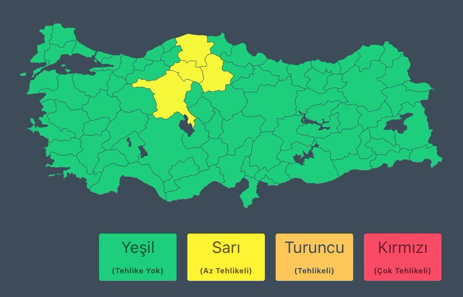 Meteoroloji̇ Hangi̇ İlleri̇ Uyardi