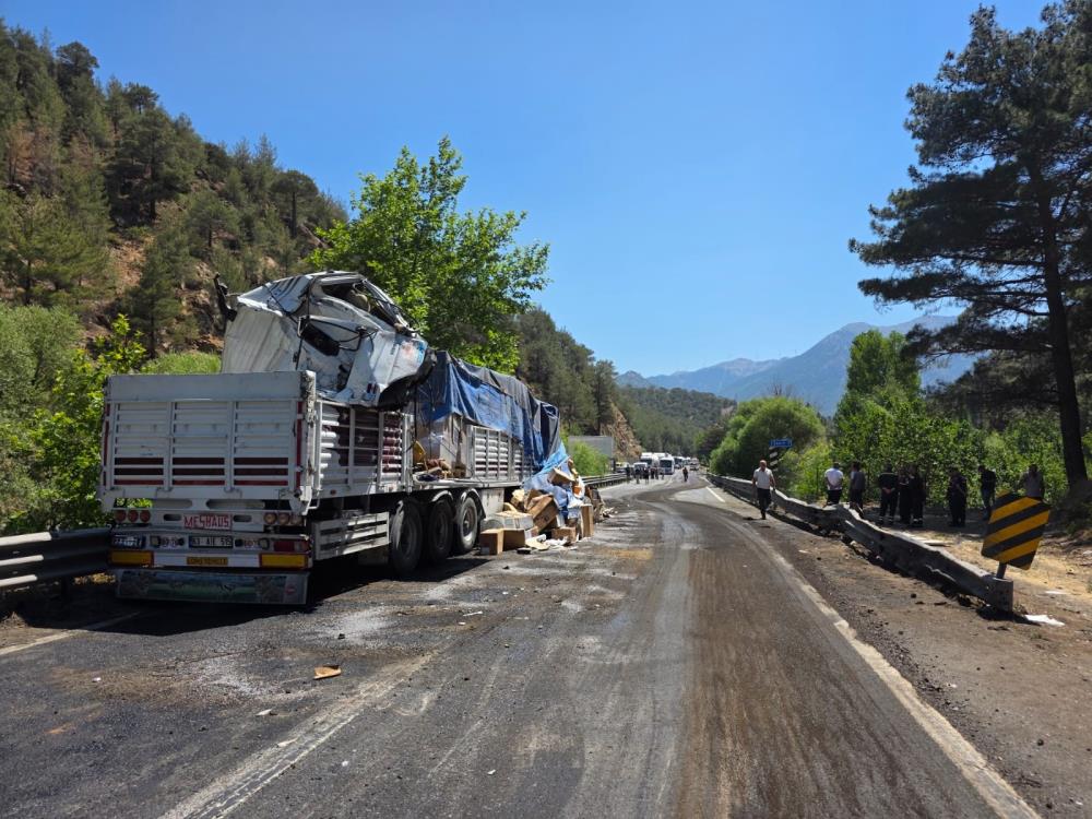 Niğde Pozantı Karayolunda Zincirleme Tır Kazası (4)