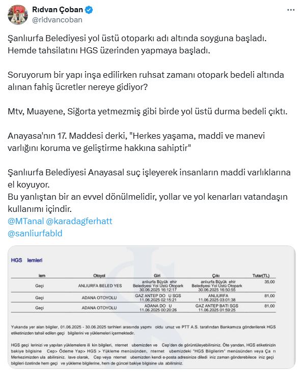 Rıdvan Çoban Tepki