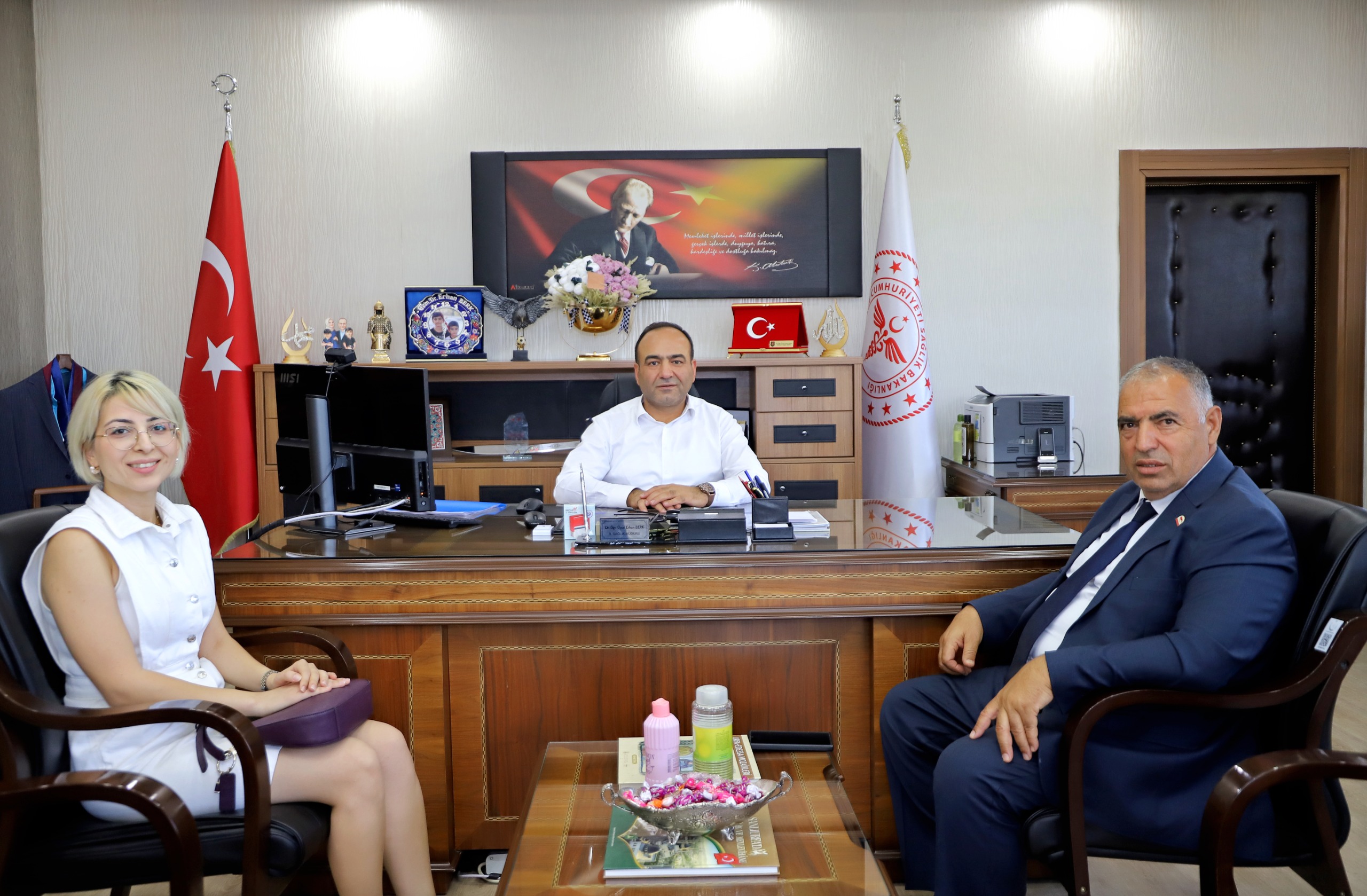 Rose Medya Grubu’ndan Şanlıurfa İl Sağlık Müdürü Erhan Berk’e Ziyaret-1