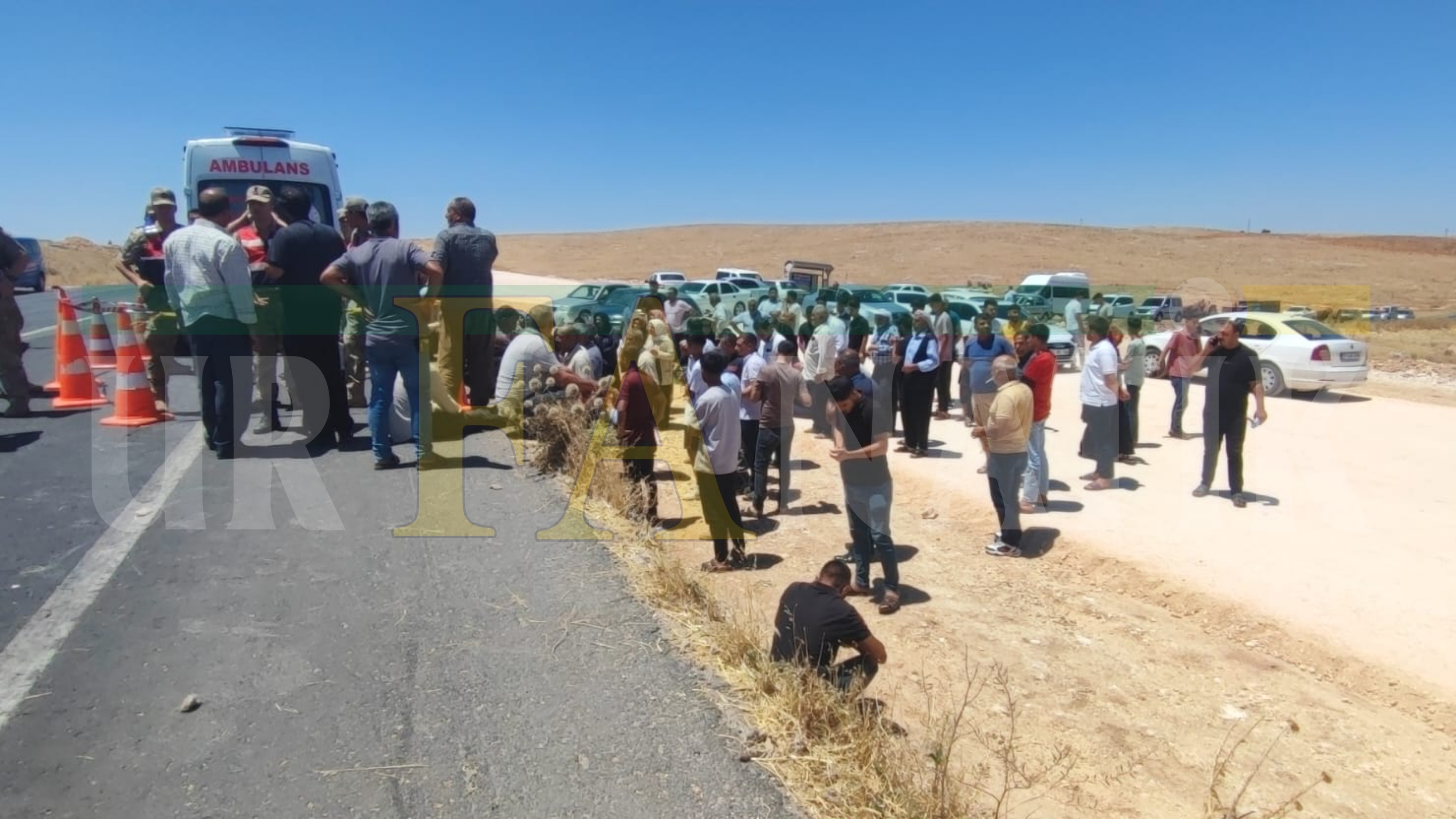 Şanlıurfa Suruç'ta Feci Kaza Tırın Çarptığı Yaya Hayatını Kaybetti (3)
