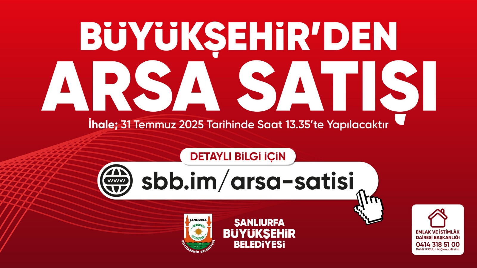 Şanlıurfa’da Gözler Bu İhalede! Büyükşehir Belediyesi’nden Arsa Satışı
