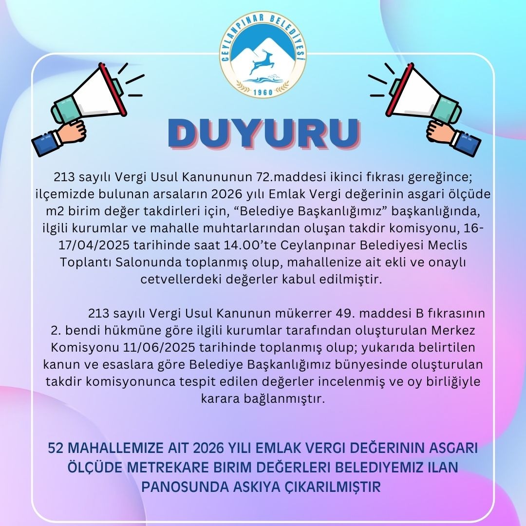 Şanlıurfa’daki Arsa Sahipleri Bu Listeyi Kaçırmasın! Kritik Süreç Başladı