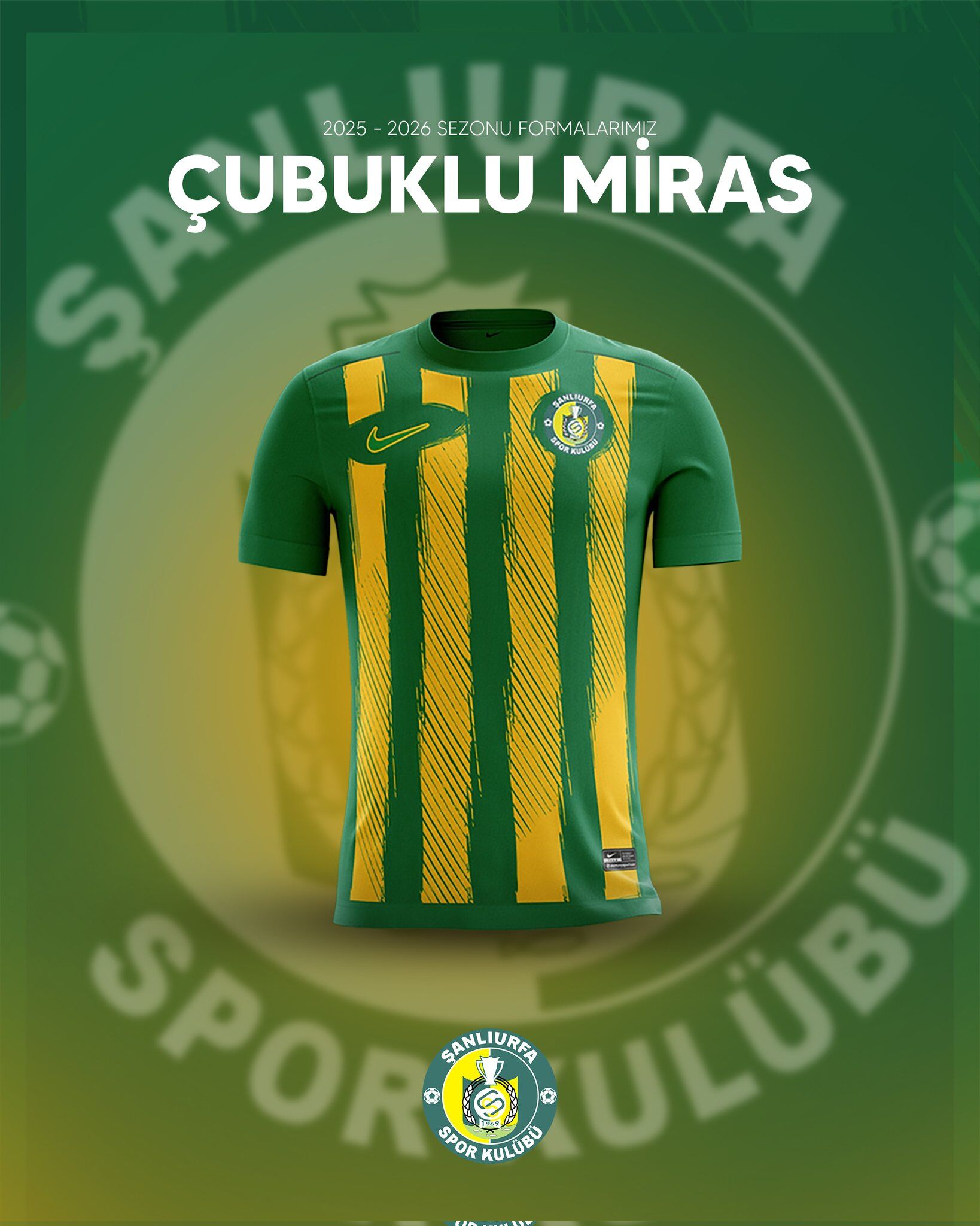 Şanlıurfaspor, 2025 2026 Sezonu Formalarını Tanıttı. Sarı Yeşili Formanın 1. Lig’deki Takım Ile Aynı Olması Dikkat Çekti (1)