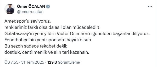 Ömer Öcalan'a Şanlıurfasporlu Taraftarlar Tepki