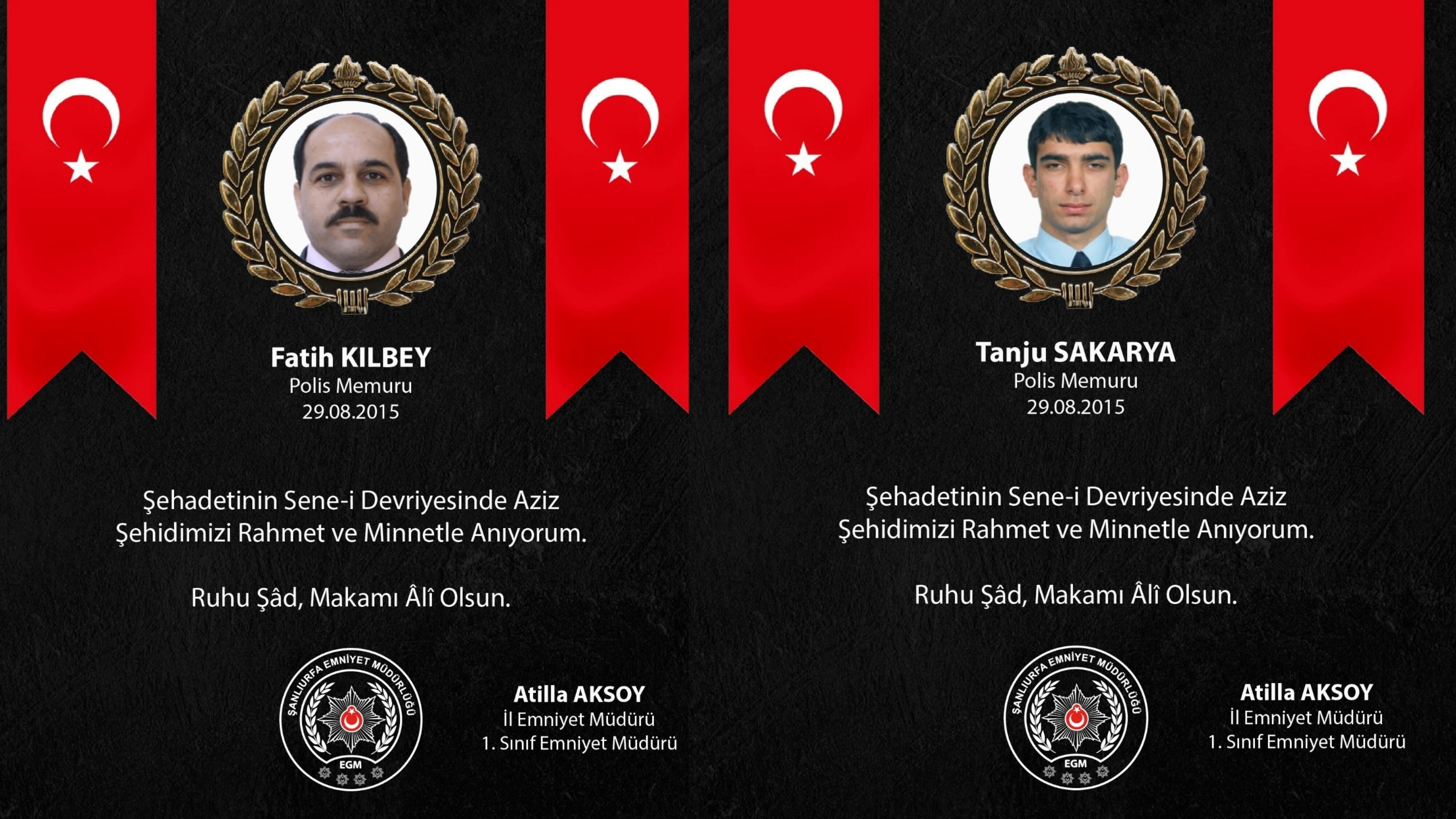 Şanlıurfa İl Emniyet Müdürü Atilla Aksoy’dan Şehit Polisler İçin Anma Mesajı-1