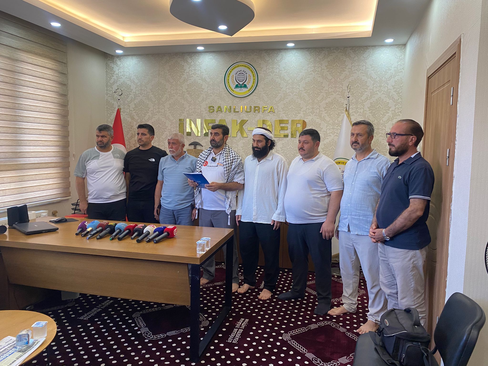 Şanlıurfa İnfak Der, Gazze’ye Destek Için 44 Ülkeden Onlarca Gemiyle Yola Çıkacaklarını Söyledi (3)