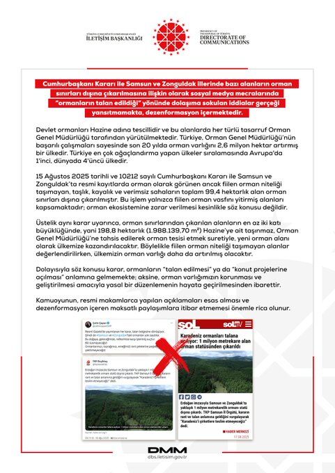 Yapılan Açıklamada Dezenformasyon Merkezi Şu Ifadelere Yer Verildi