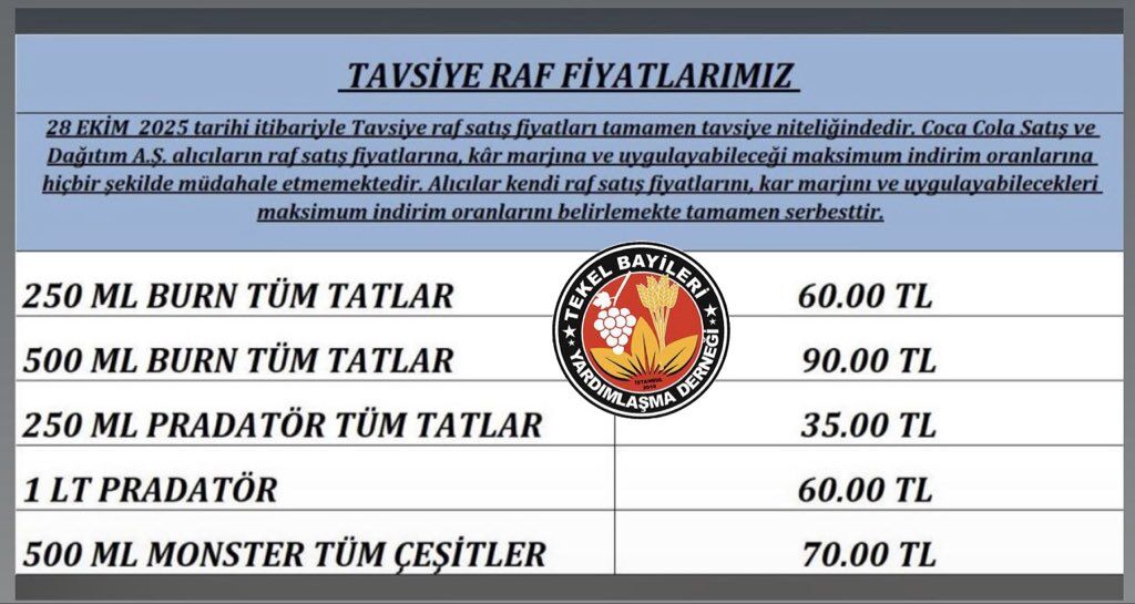 28 Ekim’den İtibaren Fiyatlar Yükselecek En Ucuzu 35 Tl, En Pahalısı 90 Tl