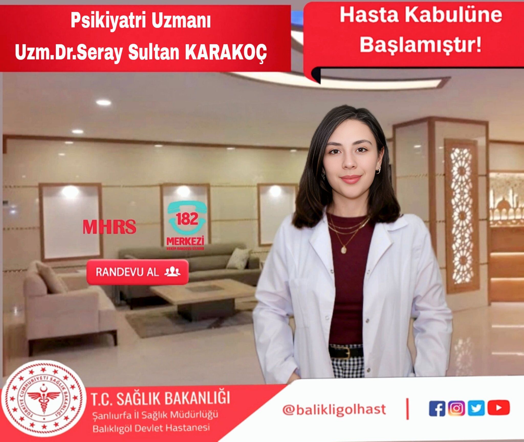 Psikiyatri Uzmanı Uzman Doktor Seray Sultan Karakoç