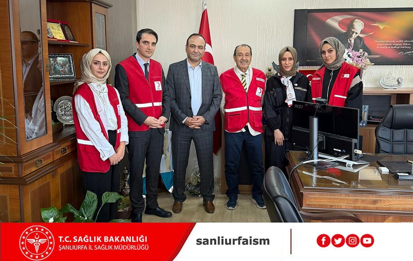 Şanlıurfa İl Sağlık Müdürlüğü Ile Türk Kızılayı Arasında İş Birliği Protokolü İmzalandı (2)