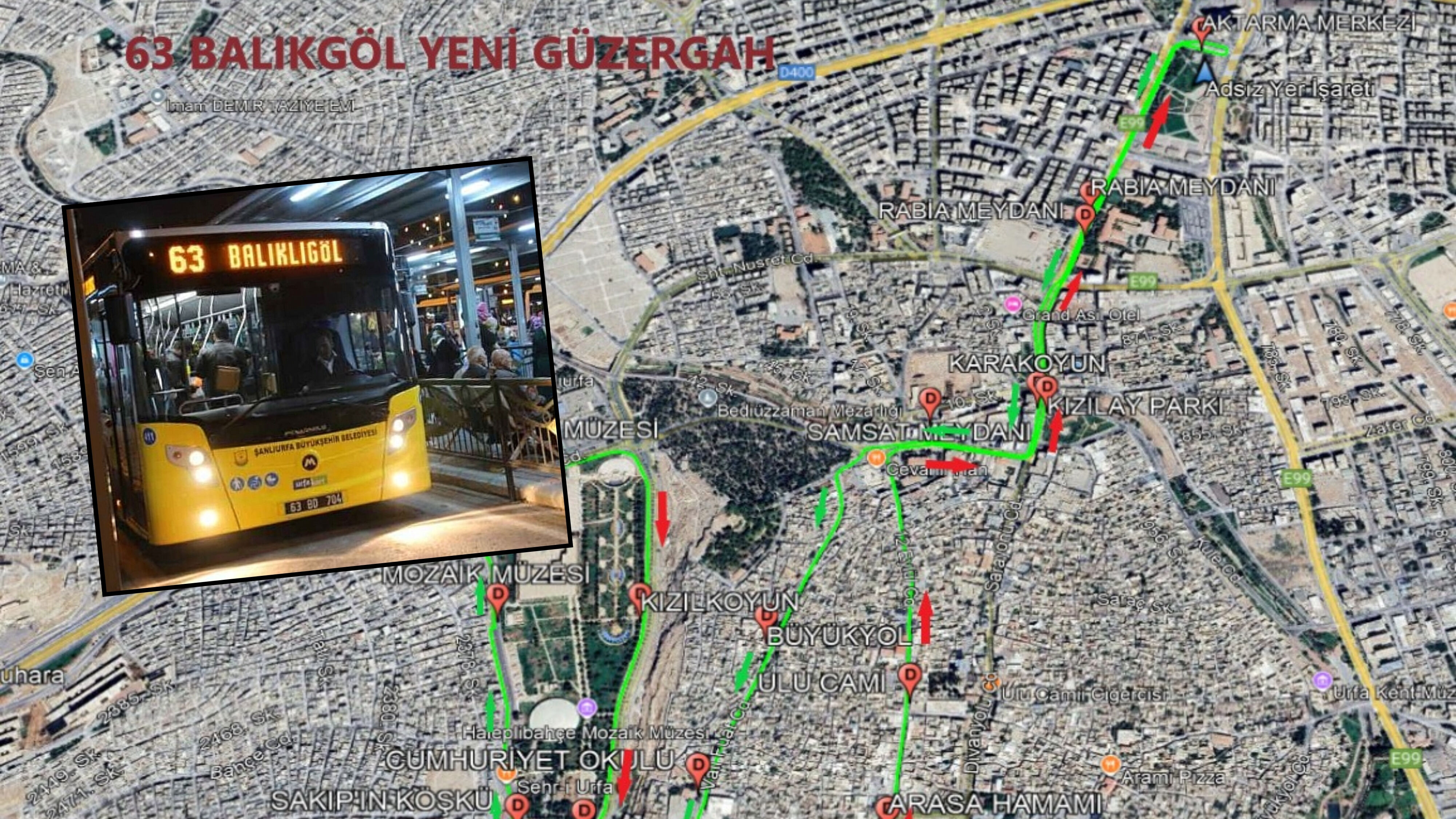 Şanliurfa’da 63 Balikligöl Ri̇ng Hatti’nin Güzergahi Deği̇şti̇ 1